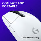 Logitech G305 Lightspeed Gaming Mouse - White-Mechanical Button Tensioning: Separated buttons improve consistency, reduce click force, and deliver crisp, reliable performance, ideal for intense gaming sessions