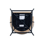 Manhattan Comfort Gracie 22" Modern Leatherette Upholstered Barstool - Tan and Black - 2 Pack-30 Day Limited Manufacturer's Warranty
