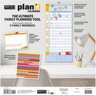 WSBL 2026 Family Plan-It  Monthly Wall Calendar - 12" W x 12" H  - English-400+ event/reminder stickers
