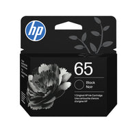 HP 65 Black Original Ink Cartridge (N9K02AN)-Standard ink, up to 120 pages