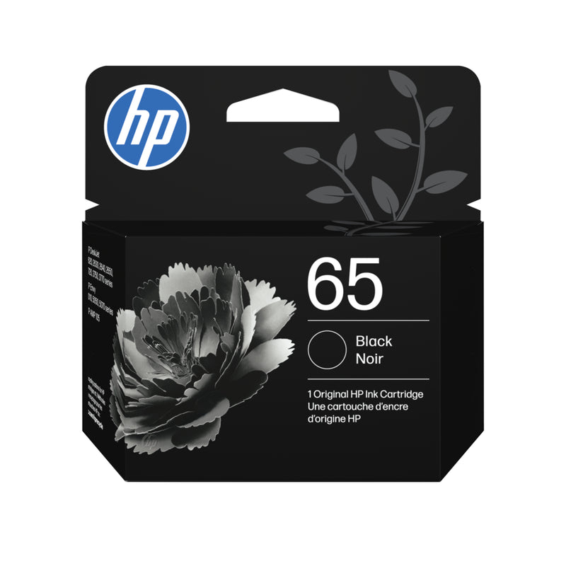HP 65 Black Original Ink Cartridge (N9K02AN) | staples.ca