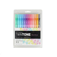 Tombow Twintone, Pastel, 12/Pack-Extra-fine tip for very precise writing 0.3mm