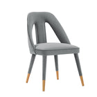 Manhattan Comfort Neda 20.87" Modern Velvet Upholstered Dining Chair - Grey-10