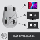 Logitech MX Anywhere 3 Compact Performance Wireless Mouse - Pale Gray-Control multiple computers across Windows and macOS operating systems. Effortlessly transfer text, images, and files between computers