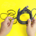 BAZIC Products Rubber Bands - Assorted Sizes - Black - 2 oz./56.70 g Per Pack - 12 Pack-Reusable: The elastic rubber bands can be removed easily and reused. Reliable strength that lasts over time. Also can use rubber bands on hangers to stop clothes from falling off.