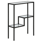 Hudson&Canal Lovett 22"W Console Table - Blackened Bronze-Modern contemporary style for your living room, hallway, or bedroom