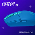 Logitech G305 Lightspeed Wireless Optical Gaming Mouse - Blue-Classic Design: Weighing in at 99 grams, the lightweight G305 symmetric mouse features a low profile and rounded back for a comfortable grip and agile control for various playstyles 
