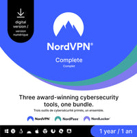 NordVPN Complete 1-Year Cybersecurity Package [Download]-Valid email address must be provided at checkout