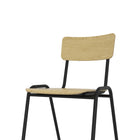 Ceha Canada Ruby Multipurpose Stackable Chair - Black/Beech -Powder-Coated Base: Available in 2 frame options —white or black—to suit any decor