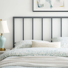 Modway Tatum Metal Full Headboard - Grey-Contemporary Modern Style
