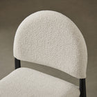 Modway Hayley Upholstered Fabric Counter Stools 2-Piece Set - Black/Cream-Padded Seat