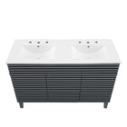 Modway Render 48" Double Sink Bathroom Vanity - Grey/White-9