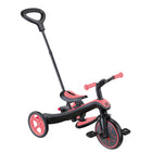 Globber Trike Explorer - Coral Pink-Tool-free design: Switch between modes effortlessly using spring-loaded buttons and knobs—no tools or screws needed
