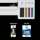 Epson T502 Dye Ink Bottle Combo Pack - Cyan/Magenta/Yellow-Compatible with: ET-2700, ET-2750, ET-2760, ET-2850, ET-3700, ET-3710, ET-3750, ET-3760, ET-3830, ET-3843, ET-3850, ET-4750, ET-4760, ET-4850, ET-15000, ET-3950, ET-4950, ET-2980 ST-2000, ST-3000, ST-4000, ST-C2100, ST-C4104