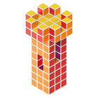Geomag Magicube Free Building Set - MultiColoured - 64 Piece Set-Keep away from sensitive devices such as credit cards, computers, magnetic media and medical devices (pacemakers)