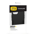 OtterBox Commuter MagSafe Case for iPhone 16 - Black-Bumpers around the camera protect against hard hits
