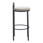 Zuo Sisal Barstool - Beige Tweed - Set of 2-Dimensions: 15.7" L x 17.3" W x 34.6" H