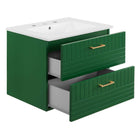 Modway Daybreak 24" Bathroom Vanity - Green/White-5