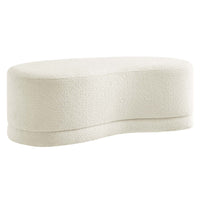 Modway Nimbus 48" Upholstered Ottoman Bench - Cream-Soft Chenille Upholstery