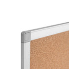MasterVision Ayda Cork Bulletin Board - Aluminum Frame - 18" H x 24" W-4-corner mounting system allows easy display vertically or horizontally