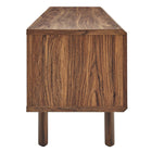 Modway Kurtis 60" TV Stand - Walnut-Wood Legs
