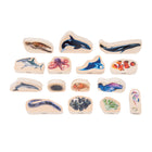 TickiT Wooden Sea Life Blocks - Set of 15-Inspire imagination: Stack, build small worlds, and role play with these blocks. They can lay flat or stand upright!