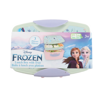 Danawares Disney Frozen Lunch Box with Tray - 1100 ml-1100ml Capacity: Spacious enough to hold a variety of food items, snacks, and treats, ensuring your child stays fueled throughout the day