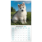 Mead 2027 Decorative Wall Calendar - 12" x 12" - Puppies - Bilingual-Bilingual layout supports English and French for Canadian environments