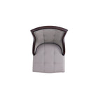 Manhattan Comfort Fifth Avenue 18.5" Traditional Faux Leather Upholstered Dining Chair - Grey - Set of 4-30 Day Limited Manufacturer's Warranty