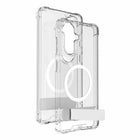 Blu Element Dropzone Rugged Kickstand Cell Phone Case with Magnets for Galaxy S26+ - Clear-Clear Anti-scratch polycarbonate