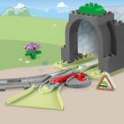 LEGO DUPLO Town Train Tunnel & Tracks Expansion Building Block Set-This expansion set connects to LEGO DUPLO Town interactive train sets