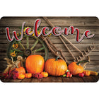 Ashley Productions The Original Fun Mat Welcome Mat - 15.5" x 23.5" - Harvest Wheel Rake Welcome-Measurement & Design: The Harvest Wheel Rake Welcome Mat measures 15.5" x 23.5".