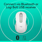 Logitech Signature M650 Wireless Mouse - Offwhite-Customizable side buttons: Customize the side buttons on the computer mouse with Logitech Options+, available on Windows and macOS, to your favorite shortcuts - like back/forward or copy/paste