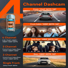 Vantrue N5 4-Channel Dash Cam with 64 GB SD Card-Built in 5g wifi and dual system gps provide faster video transfer speeds and more accurate location positioning