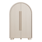 Modway Bellamy Arched Fold-Out Desk Cabinet - Ash-Metal Desk Support Rod