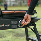 Blackstone 17" On The Go Tailgaiter Griddle/Grill Combo-H-style steel burner is ideal for cooking food in pots, skillets, or Dutch ovens