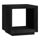 Hudson&Canal Evie 22"W Rectangular Side Table - Black Grain-A modern contemporary design for your living room, den, and more
