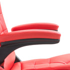 HOMCOM Faux Leather Executive Heated Massage Office Chair - Red-Great flexibility with the adjustable seat height, 360 degree swivel base