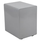 Flash Furniture Ergonomic 3-Drawer Legal/Letter Locking Mobile Filing Cabinet - Grey-Pencil tray holds writing utensils and small office supplies