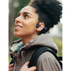 OPN Sound Mezzo+ Open Ear Headphones - Black with Blue Accents-Premium Bone Conduction Technology: Mini vibrations deliver premium audio with deep bass to your inner ear