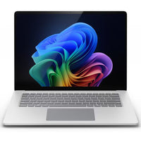 Microsoft 13" Touch Snapdragon X Plus - 16GB RAM - 256GB SSD - Windows 11 Pro - Bilingual - Platinum-Experience stunning visuals on the Surface PixelSense Flow touchscreen, featuring razor-thin bezels, a 3:2 ratio, and up to a 120 Hertz refresh rate