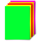 Royal Brites Fluorescent Assorted Poster Boards - 11" x 14" - 5 Pack-Works well with Paint, Marker and Adhesive