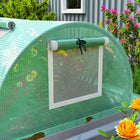 Outsunny Portable Mini Greenhouse - 10' x 3' x 2' - Green- Reinforced plastic cover, with 3.9" (10 cm) extended edge to weigh down/dig into soil
 