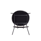 Manhattan Comfort Jardin 19.09" Industry Chic Upholstered Dining Chair - Black and Grey - Set of 4-30 Day Limited Manufacturer's Warranty