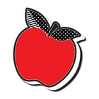 Ashley Productions Magnetic Whiteboard Eraser - Red Apple with Black and White Leaves - 6 Pack-Light and easy to grip and hold for teachers and students