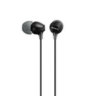 Sony Fashion Colour Ex Series Earbuds, Black-Comfortable fit:  Hybrid silicone earbuds provide long lasting comfort; small, medium and large earbuds are included to fine tune your fitment