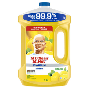 Mr. Clean Antibacterial Multi-Surface Cleaner - Lemon - 2.93L - 2 Pack ...