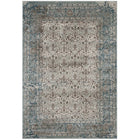 Modway Dilys Distressed Vintage Floral Lattice Area Rug - 8 ft W x 10 ft L - Teal Brown/Beige-Distressed Vintage Floral Lattice Area Rug