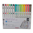 Zebra Mildliner and Sarasa Cip Planner and Creative Set - Assorted Colours - 14 Pack-Ideal for bullet journal, planners, note taking, studying, hand lettering and creative projects
