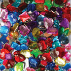 Charles Leonard Creative Arts Gemstones - Assorted Styles and Colours - 1 Pound-Gems come in all sorts of sizes and shapes including: hearts, flowers, ovals, squares, rounds, rectangles, teardrops, stars, crowns, and more!